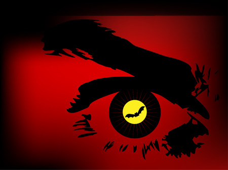 Halloween - eye of evil is watching youのイラスト素材