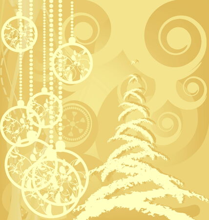 Merry Christmas and Happy New Yearのイラスト素材