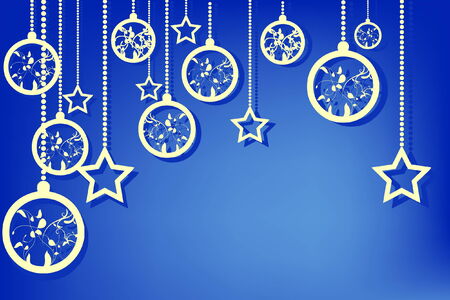 Merry Christmas and Happy New Yearのイラスト素材