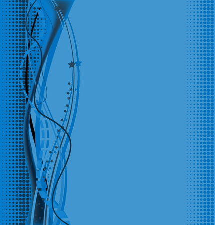 Abstract template with waves, vector illustrationのイラスト素材