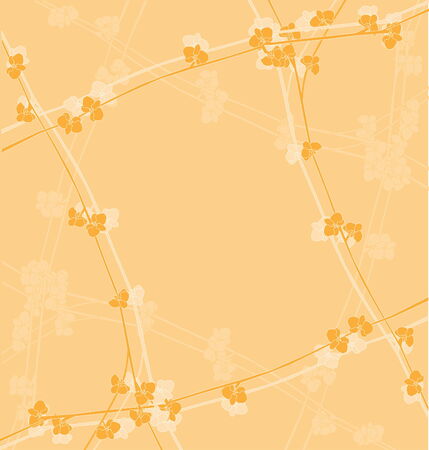 Floral templateのイラスト素材