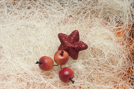 Fancy vintage christmas design with starsの写真素材