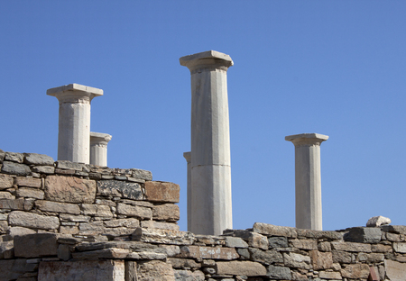 Ancient Greece, open air museum on Delos island の写真素材