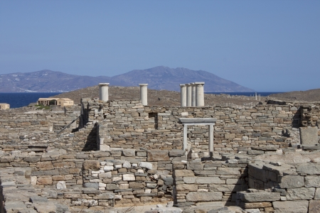 Ancient Greece, open air museum on Delos island の写真素材