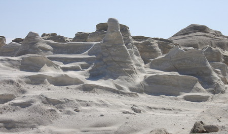Amazing moonscape beach of Sarakinikoの写真素材