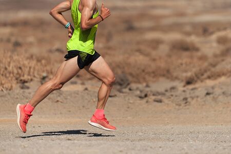 Running man trail runner cross country raceの写真素材