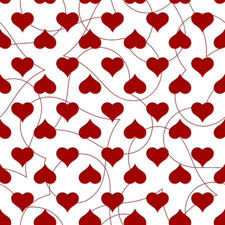 Heart seamless pattern for Valentines day card backgroundのイラスト素材