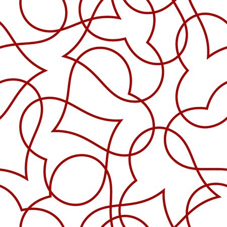 Heart seamless pattern for Valentines day card backgroundのイラスト素材