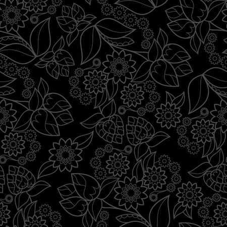 Background floral seamless textureのイラスト素材