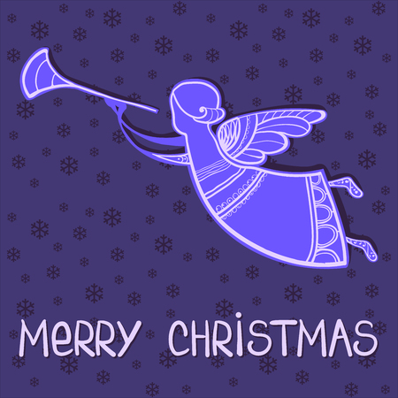 Merry Christmas greeting cardのイラスト素材