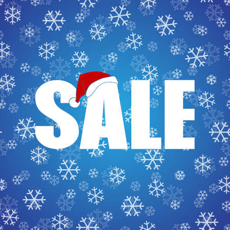 Christmas discount sale poster design templateのイラスト素材