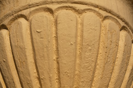 Yellow architectural element structure. Architectural background.