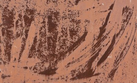 Red and brown weathered metal texture. Background and texture.