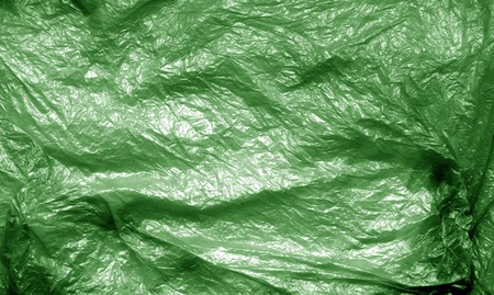 Plastic bag texture in green tone. Abstract background and texture for design.の写真素材