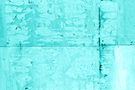 Wood shields wall texture in cyan tone. Abstract background and texture.の写真素材