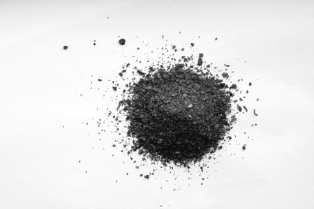 Mix of spices close-up on white in black and white. Food and ingredientes background.の写真素材
