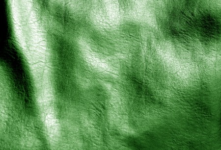Natural leather on sun in green color. Abstract background and texture for design.の写真素材