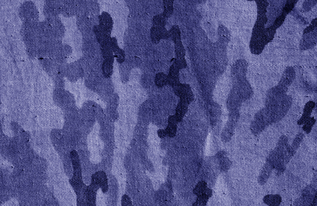Old camouflage cloth texture in blue tone.  Abstract background and texture for design abd ideas.の写真素材