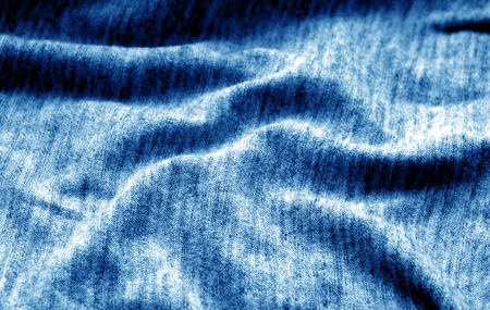 Textile texture with blur effect in navy blue color. Abstract background and texture for design.の写真素材