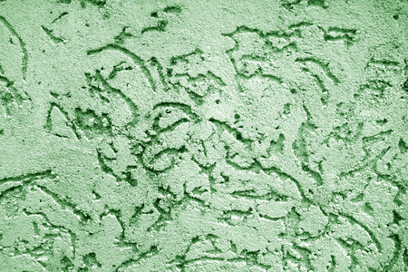 Old wall texture as background in green color. Abstract background and texture for design.の写真素材