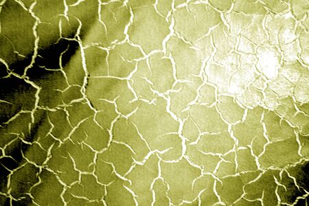 Grungy leather surface with blur effect in yellow tone. Abstract background and texture for design. ...