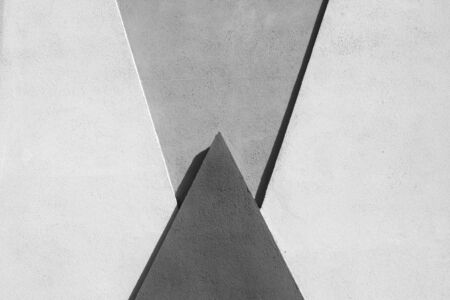 Plaster wall decor elements outdoors. Architectural backgroundの写真素材