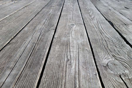 Gray color wooden terrace floor pattern. Background and surface for design.の写真素材