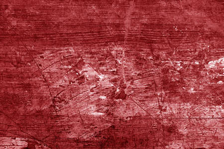 Old rusted and stained floor pattern in red tone. Background and texture.の写真素材