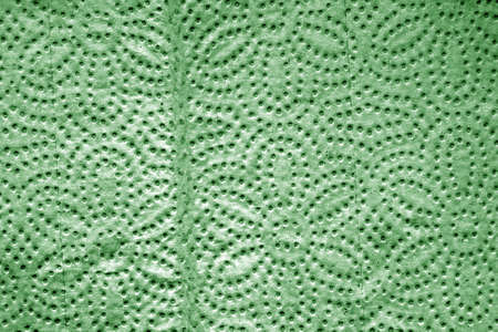 Paper towel tissue texture in green color. Abstract architectural background and texture for design.の写真素材