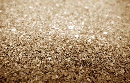 Cork advertising pin board texture close up with blur effect. Abstract background for ideas.