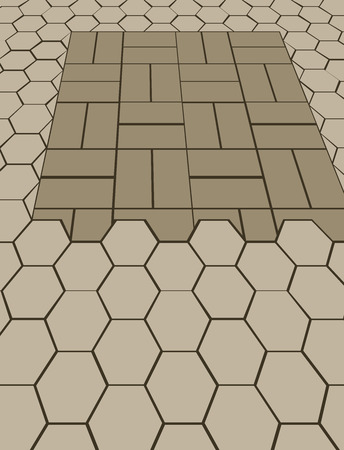 repair of pavement on the sidewalkのイラスト素材
