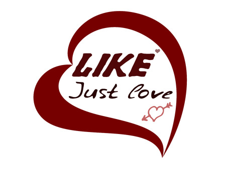 A symbol of love and friendship, a red heart with an arrow.のイラスト素材