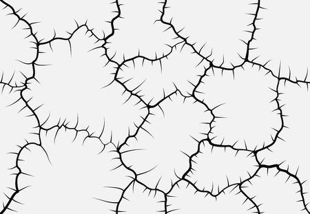 image of cracked earth for decorations and ornaments black and white seamless patternのイラスト素材