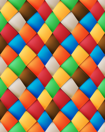 Variegated silk asymmetrical patchwork seamless pattern with skewed vertical Material designのイラスト素材