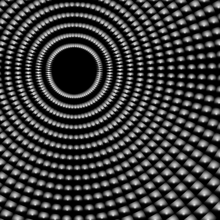 Abstract asymmetric radial black-and-white backgroundのイラスト素材