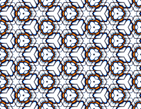 Bright seamless pattern of flowers in a retro style to be able to surprise