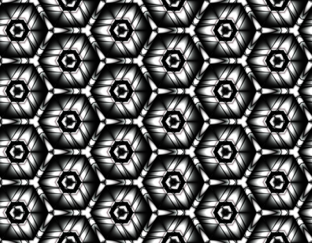 Fractal seamless illusion in the stylish form on a geometric background for Your designのイラスト素材