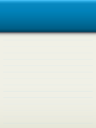 Paper page in shades of blue for the notebook. Vector template for art design. Material design.のイラスト素材