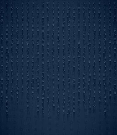 fantastic encrypted message from the depths of the sea. The secret knowledge of Atlantis. Stylish blue background with letters for banners and printsのイラスト素材