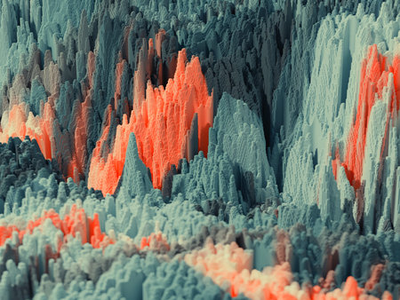 abstract background illustration depict huge amount of big data. High quality illustrationの写真素材