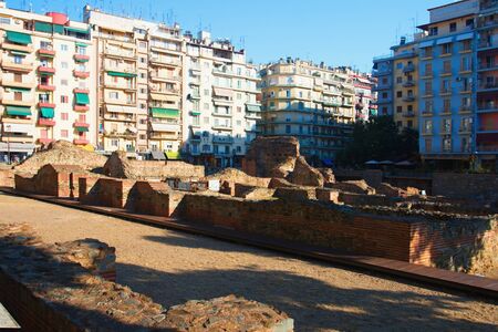 Historic monuments in the center of Thessaloniki.の写真素材
