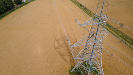 Amazing sunset on a golf-courseの写真素材