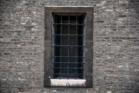 Streets of Cambridge packed with old historical buildings, Cambridgeshire, UK.の写真素材
