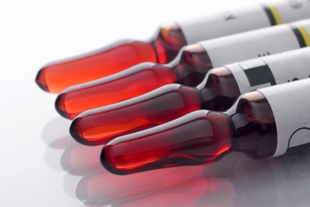 Ampoules close-up with medicamentの写真素材