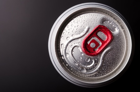 Aluminum jar of cold drink の写真素材