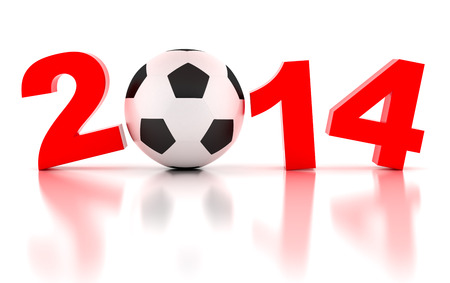 FIFA World Cup of 2014. 3d render illustrationの写真素材