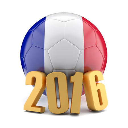 Football euro championship 2016 in France.3d illustration.の写真素材