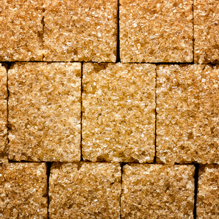 Close up shot of brown cane sugarの写真素材