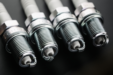 Automotive spark plugs close upの写真素材