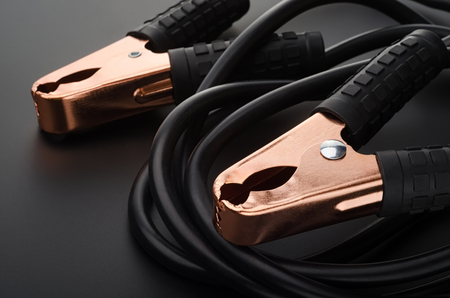 Automotive battery charge clamps.の写真素材